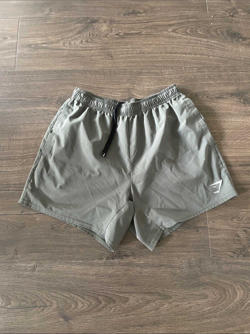 Men's Gymshark Olive Green Athletic Shorts, Size Medium